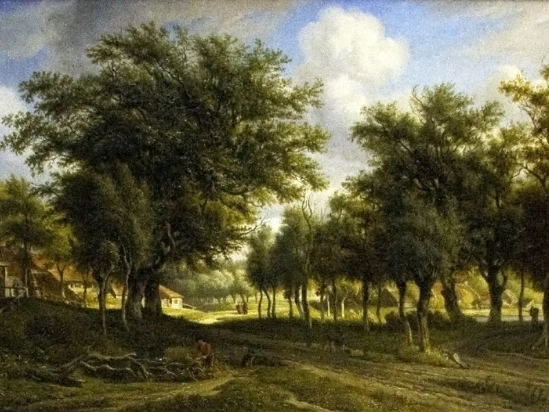 1803-Arnoldus Johannes Eymer - Paesaggio a Heemstede - Museo Teylers, Haarlem